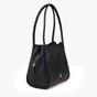 Black 'DEBBIE' Pebble Grain Real Leather Shoulder Bag, Image 2 of 5