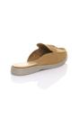 Camel AJVANI Camel Flat Slip On Open Back Loafers Mules, Image 4 of 4