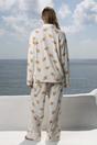Biscuit Croissant Pointelle Pyjama Trouser Set, Image 3 of 6