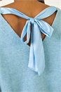 Blue Ribbon Bow Tie Back Jumper, Image 4 of 5