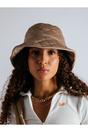 Beige Quilted Bucket Hat, Image 1 of 4