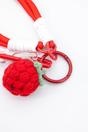 Red Strawberry Clip On Bag Knitted Charm, Image 2 of 3