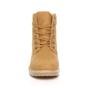Camel AJVANI Camel Low Heel Lace Up Biker Worker Boots, Image 6 of 6