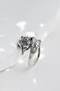 Silver Sterling Silver Fox Adjustable Ring, Image 3 of 4