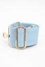 Light Blue Sarta Light Blue Plain Woven Wide Bag Strap, Image 3 of 4