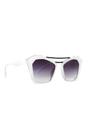 White Angular Sunglasses, Image 3 of 4