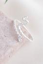 Silver Sterling Silver Snake Adjustable Ring, Image 5 of 5