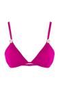 Fuchsia WOVCOR Fuchsia Applique Detail Triangle Bikini Top, Image 2 of 5