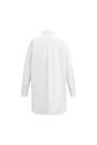 White Prena Cover Up Plain Beach Shirt, Image 3 of 5