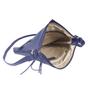 Navy 'EDITH' Pebble Grain Leather Crossbody Bag, Image 4 of 5