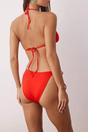Red WOVCOR Red Triangle Bikini Set with Star Detail and Tie Side Bottom, Image 4 of 4