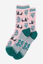 Light Pink Sock Talk Light Pink Panda Bamboo Ankle Socks, Image 2 of 4