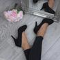 Black AJVANI Black Mid High Heel Court Shoes, Image 5 of 6
