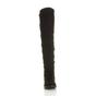 Black AJVANI Black Elastic Gold Zip Over The Knee Boots, Image 6 of 6