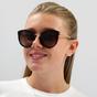 Brown Round Dark Havana Brown Gradient Sunglasses, Image 1 of 4