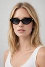 Black Classic Cat-Eye Sunglasses, Image 1 of 5