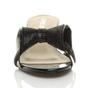  Mid Block Heel Diamante Bow Mules Sandals, Image 6 of 8