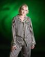 Black Beetlejuice Stripey Pyjama Set, Image 6 of 6