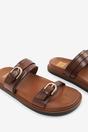  'Abril' Flatform Sandal Double Buckle Strap, Image 4 of 5