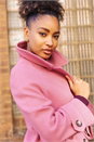 Pink Premium Buttoned Coat, Image 8 of 8