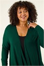 Green Curve Waterfall Front Cardigan, Image 4 of 5