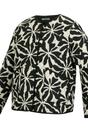 Beige Mira Abstract Floral Padded Jacket, Image 3 of 5