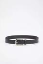 Multi Double Pack Silver Buckle Rounded Faux Leather Belt, Image 3 of 4