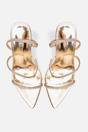 Gold Public Desire Gold Seductive Pointed Toe Stiletto Heels, Image 2 of 4