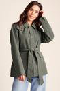 Khaki Shea Waterproof Trench Coat, Image 1 of 5