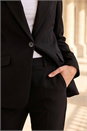 Black Single Breasted Blazer, Image 4 of 4