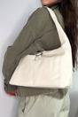 Beige Classic Sleek Shoulder Bag, Image 1 of 4