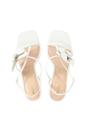 White Floral Evening Sandals, Image 4 of 5