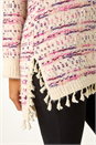 Pink Boucle Fringe Hem Tunic Jumper, Image 5 of 5