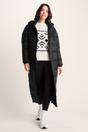 Black Cautley Long Padded Shower Resistant Jacket, Image 4 of 6