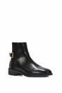 Black XY LONDON Black 'Ailany' Chelsea Ankle Boots Elasticated Buckle Detail, Image 2 of 6