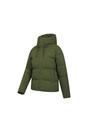 Khaki Cosy Extreme Short Down Jacket, Image 3 of 5