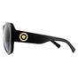 Black Versace Black Square Black Dark Grey Sunglasses, Image 3 of 4