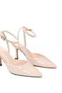 Natural XY LONDON Natural 'Tori' Pointed Toe Stiletto Heels With Ankle Strap, Image 6 of 6