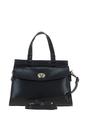 Black Medium Real Leather Grab Bag, Image 1 of 4