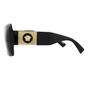 Black Versace Black Square Black Dark Grey Sunglasses, Image 3 of 6