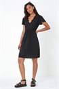 Black Dusk Lace A-Line Dress, Image 2 of 5