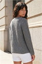 Grey Colour Block Scarf Jumper, Image 3 of 3