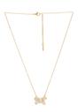 Gold Graceful Bow Necklace, Image 3 of 5