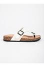 White iKrush White Wren Buckle Cork Toe Post Sandal, Image 4 of 4