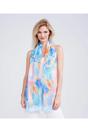 Light Blue Pia Rossini Light Blue Calista - Abstract Print Scarf, Image 1 of 1