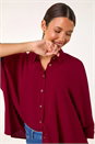Maroon Relaxed Smart Stretch Shirt, Image 1 of 6