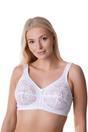 White Camille Lingerie White Non Wired Full Cup Floral Lace Bra, Image 1 of 5