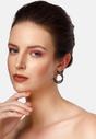 Black Diva Double C-Shaped Studded Earrings, Image 4 of 5