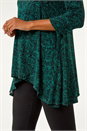 Green Floral Paisley Print Tunic, Image 5 of 5