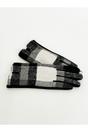 Black Checked Print Gloves, Image 3 of 4
